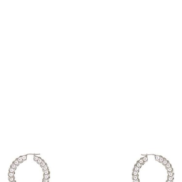 Amina Muaddi Women Embellished Metal Big Jaheel Earrings