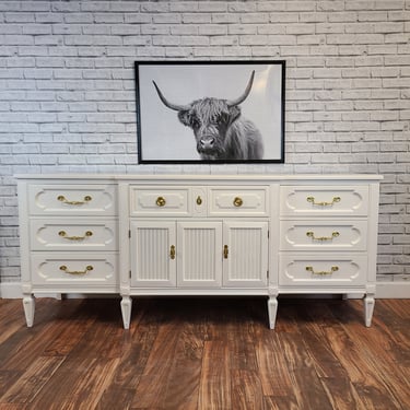 Item #273 Extra long Customizable Mid-century Neoclassical Dresser / Buffet  / | Reno Vista Furniture - Robbinsville, NJ | ATTIC