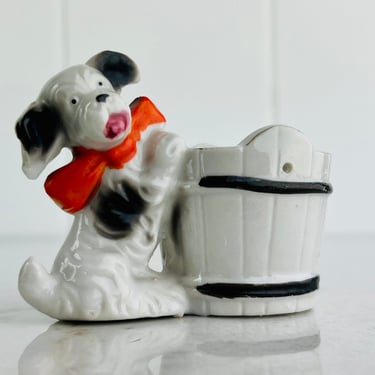 アンティーク雑貨 Vintage Chalkware Bulldog Vintage Chalkware Carnival Game Prize Bulldog 1930-40s