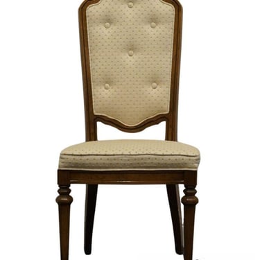 HERITAGE FURNITURE Solid Pecan Italian Neoclassical Tuscan Style Dining Side Chair 