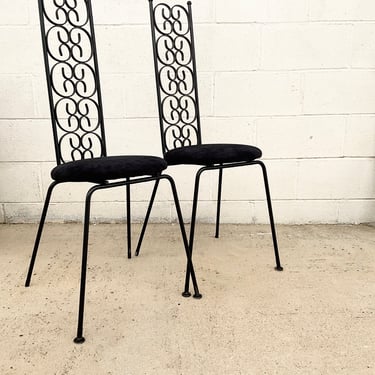 Arthur Umanoff Style Black Chair