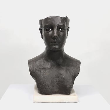 Bronze Bust on Marble 