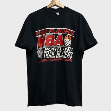 1990 Portland Trail Blazers Western Conference Champs Shirt XL