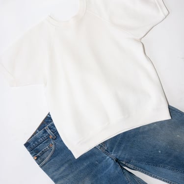 Vintage Sweatshirt Tee in White