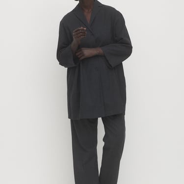 Hino and Malee Charcoal Wool Coat
