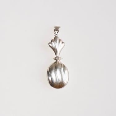 Vintage Silver Perfume Holder Pendant