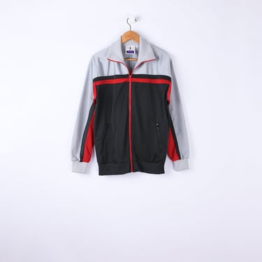 M // y2k Grey & Red Track Jacket 