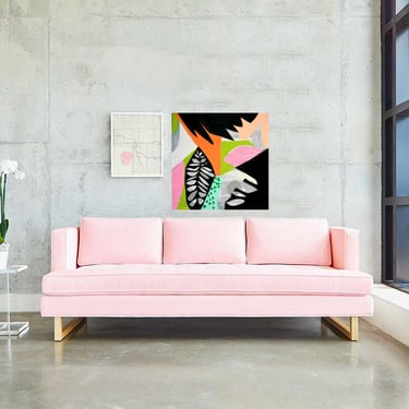 FOR JESS ONLY Canvas Multi Colored Painting Abstract Minimalist Modern Artwork Original Contemporary Art by Dina Commission Art by Art
