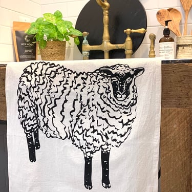 Organic Cotton Kitchen Towel | Sheep