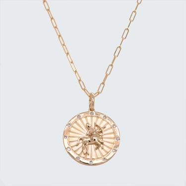 Sagittarius Medallion Necklace