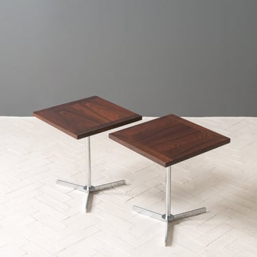 Pair of Dokka Møbler Rosewood Side Tables