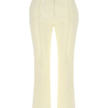 Jil Sander Woman Ivory Cotton Capri Pant