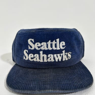 Vintage Seattle Seahawks Corduroy Snapback Hat