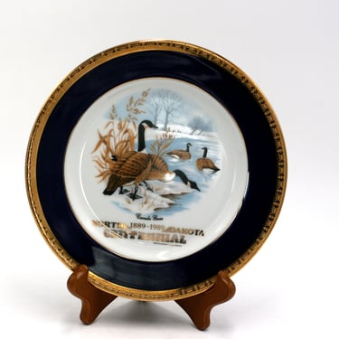 vintage North Dakota Centennial Commemorative plate 1889-1989 