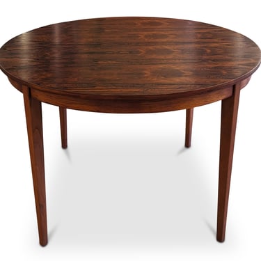 Round Rosewood Dining Table w 1 Leaves - 062387