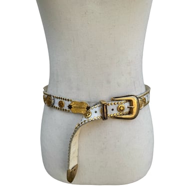 Lily Farouche Munich Vintage White Leather Studded Star  display picture 2