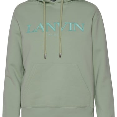 Lanvin Donna Green Cotton Sweatshirt