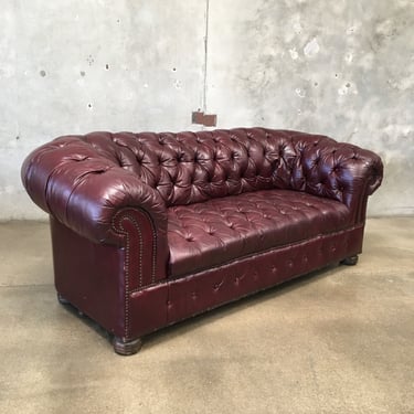 Vintage &quot;Overstuffed&quot; Chesterfield Sofa