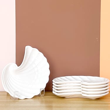 Set of Six Shell Appetizer Plates