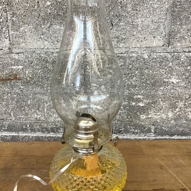 Vintage Glass Oil Lamp (Seattle)