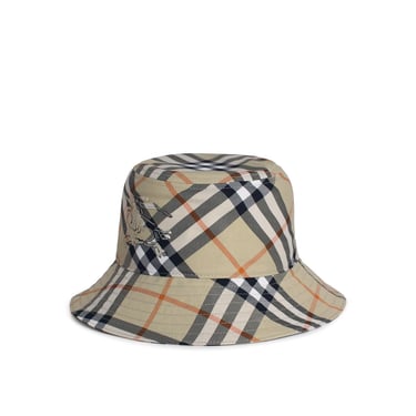 Burberry 'Check' Light Green Polyester Hat Woman