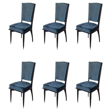 Set of Six Mid-Century Modern Dining Chairs