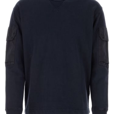 Ten C Man Navy Blue Cotton Sweatshirt