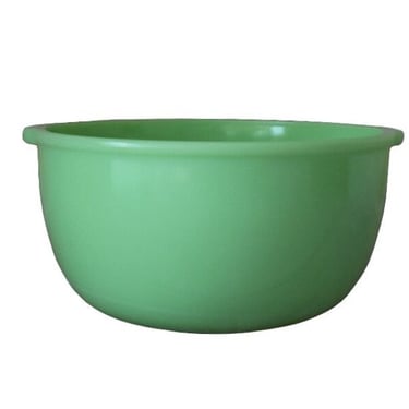 Vintage 40s Jadite Mixing Bowl with Tab Handles, McKee 9