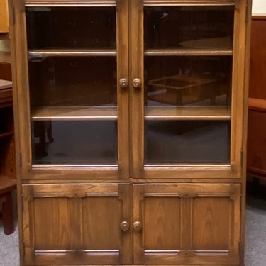 Item #DA137 Late 20th Century Jacobean Style Bookcase / Display Cabinet