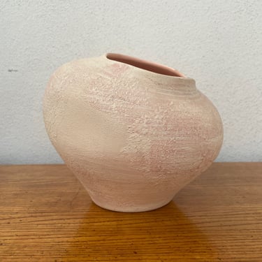 Textured Blush Pink Vase