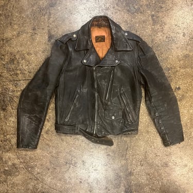 Vintage 50s Appalachian Steer hide Jacket | 1950s Black | Love