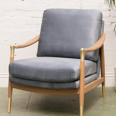 Kennedy Lounge Chair in Blue