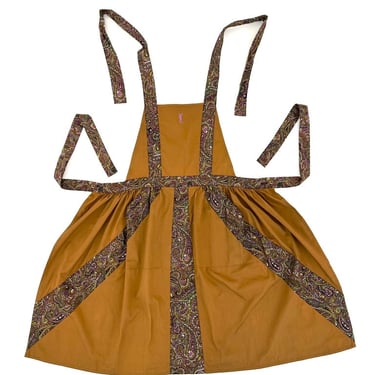 70s Yves Saint Laurent Paisley Apron Smock