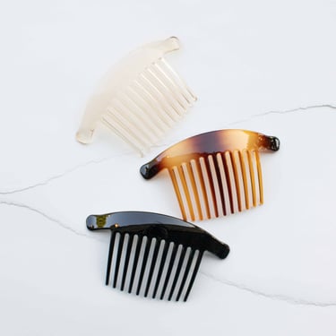 Curved Wide-Tooth Hair Comb Pin