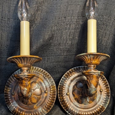 Contemporary Victorian Style Sconce Pair