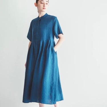 Fog Linen Work | Adal Dress | Peacock