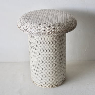 Original Vicki Ann American Modern Wicker Padded Mushroom Stool 