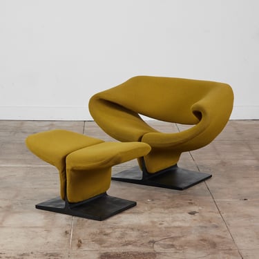 Pierre Paulin Ribbon Chair and Ottoman for Artifort 