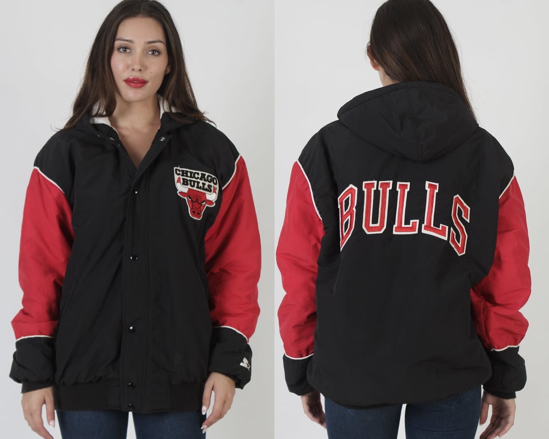 Black bulls starter jacket deals
