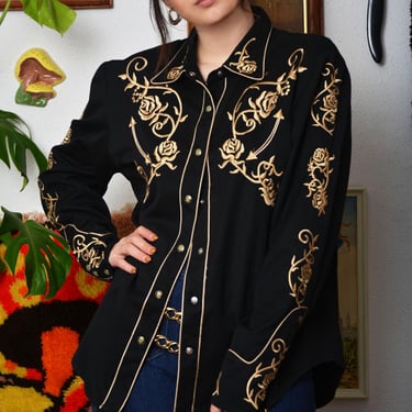 90s Scully high-end vintage Texas Western Shirt- Unisex 