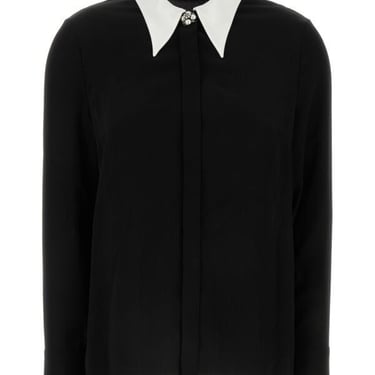 Versace Woman Black Crepe Shirt