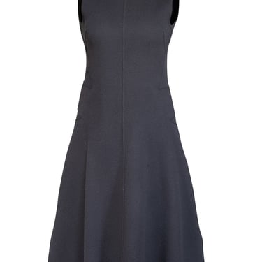 Jil Sander - Charcoal Grey Wool Sleevless Dress Sz 6