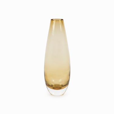 Aseda Glasbruk Glass Vase Sweden Bo Borgstrom 