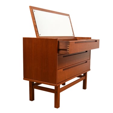 Danish Modern Teak Chest | Vanity by Torring