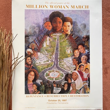 Vintage Million Woman March Poster Print (1997)
