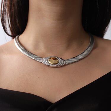 Vintage Two Toned Snake Choker