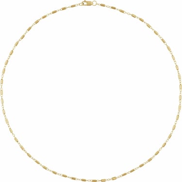 14K Gold Satellite Bar Chain