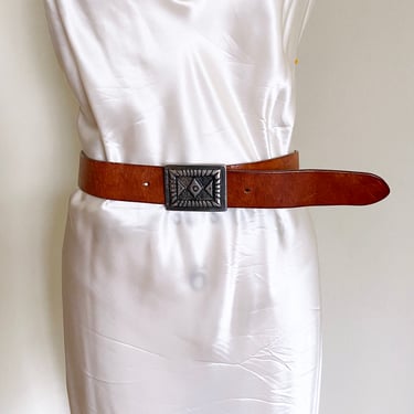 Vintage 90's Esprit Leather Belt, M 