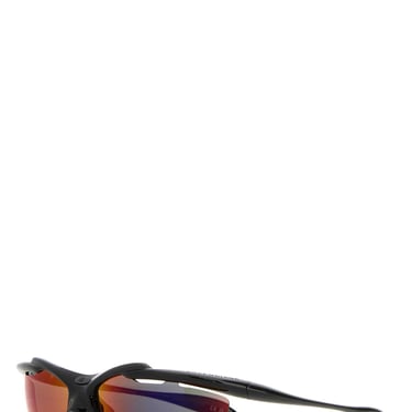 Balenciaga Women Black Acetate Turbo Rectangle Sunglasses