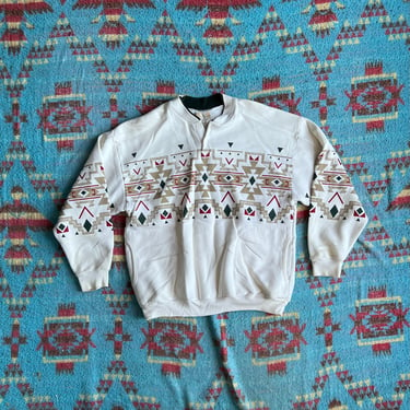 Vintage 1990s Art Unlimited Sportswear Southwestern Sweatshirt 